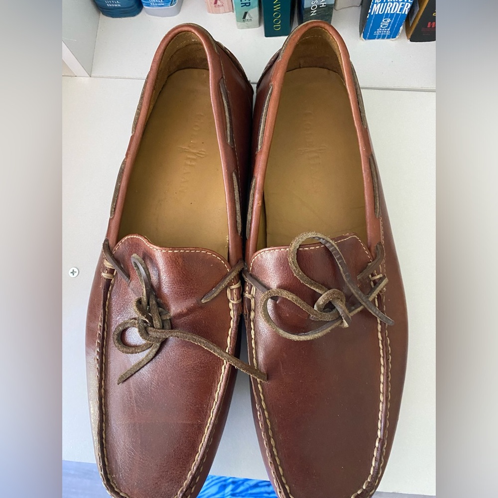 Cole Haan Mens Leather Slip ons. Size 10.5. Very nice condition.
